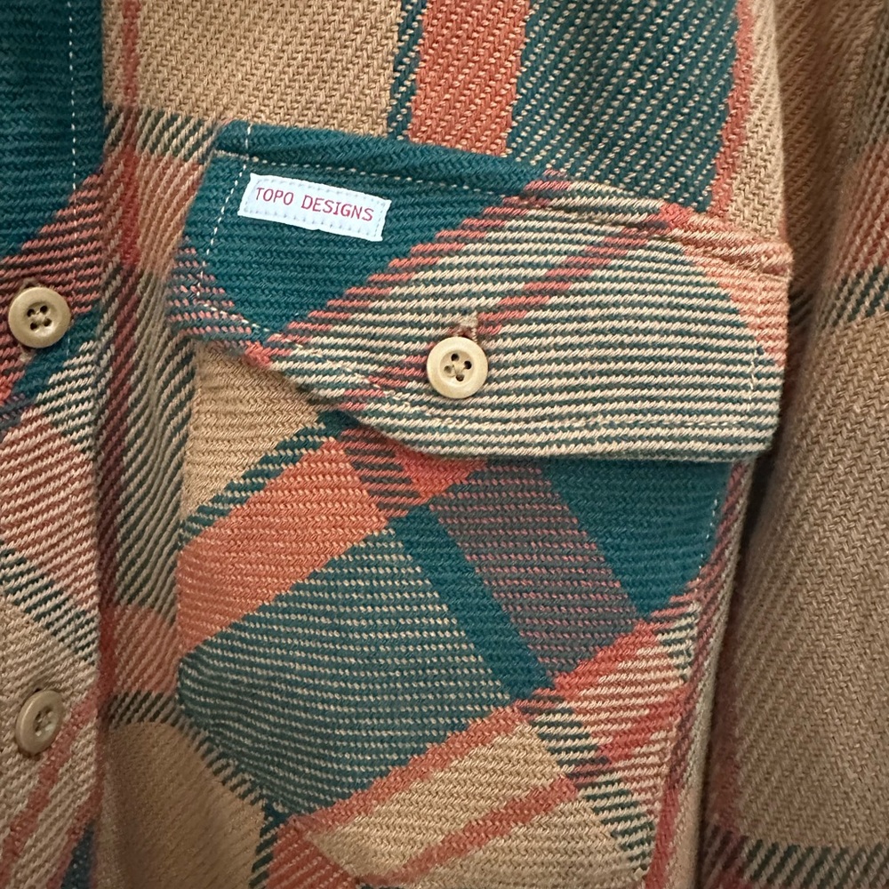 Danner - Topo Designs Plaid Shirt in Green and Brown - Picture 12 of 15